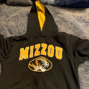 Black and gold Mizzou mens hoodie size medium